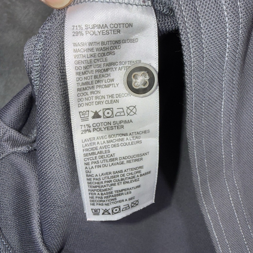 Tommy Bahama Polo Shirt Men's Large Gray Short Sleeve Beach‎ Coast Fishing - Picture 6 of 9